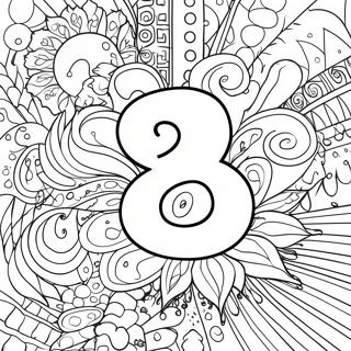 Nummer 3 Farvelægningsside | Nummer 3 malebog