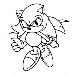 Sonic Silver i Aktion Farvelægningsside | Sonic Sølv malebog
