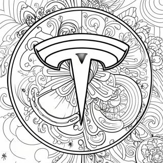 Tesla Logo Malebog | Tesla malebog