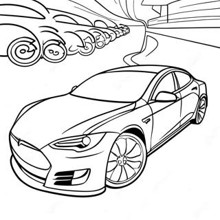 Tesla Model S Racing Malebog | Tesla malebog