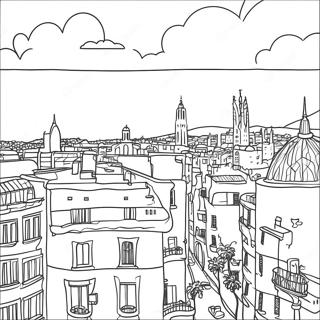 Barcelona Bybillede Malebog | Barcelona malebog