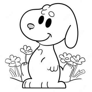 Snoopy farvelægningsside | Snoopy malebog