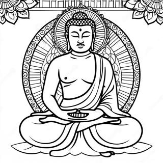 Mediterende Buddha Malebog | Buddha malebog