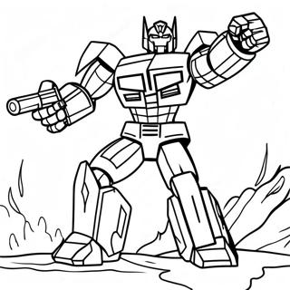 Transformers Megatron i Kamp Farvelægningsside | Megatron malebog