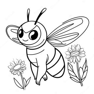 Bumblebee farvelægningsside | Bumblebee malebog