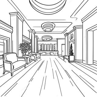 Hotel Lobby Farvelægningsside | Hotel malebog