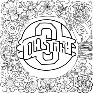 Ohio State Logo Farvelægningsside | Ohio Stat malebog