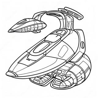 Futuristisk Rumskib Malebog | Rumskib malebog