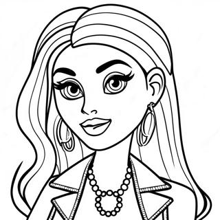 Mode Bratz farvelægningsside | Mode Bratz malebog