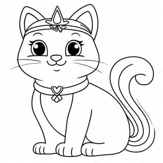 Prinsesse Kitty Malebog | Prinsesse Kat malebog