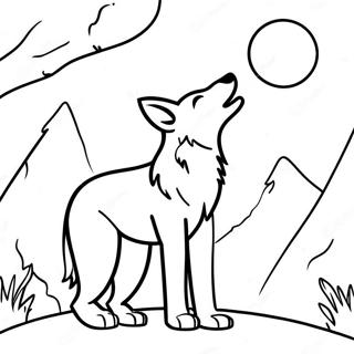 Coyote, der Huler til Månen Maleblad | Coyote malebog
