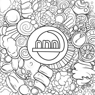 Mini Brands Logo Farvelægningsside | Mini Brand malebog