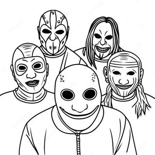 Slipknot Band Medlemmer Malebog | Slipknot malebog