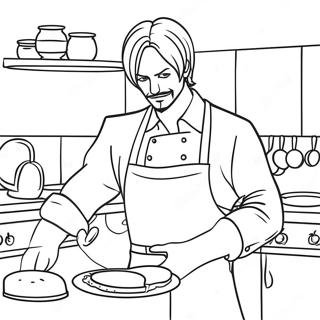 Sanji Laver Lækre Retter Malebog | Sanji malebog