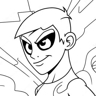 Danny Phantom med Spøgelseskræfter Farvelægningsside | Danny Phantom malebog