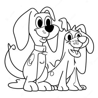 CatDog Farvelægningsside | KatHund malebog
