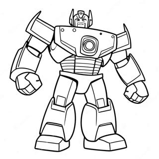 Optimus Prime Redningsrobotter Farvelægningsside | Redningsrobotter malebog