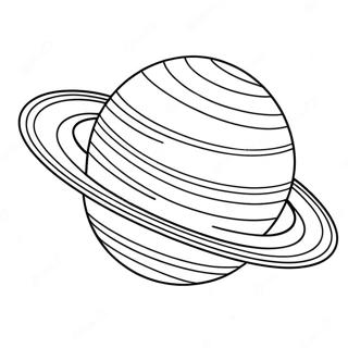 Saturn Planet Farvelægningsside | Saturn malebog