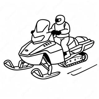 Snescooter Farvelægningsside | Snescooter malebog