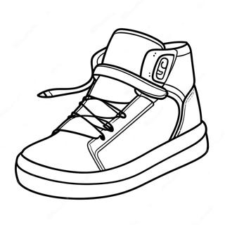 Sneaker Farvelægningsside | Sneaker malebog