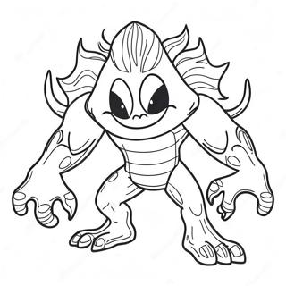 Super Monster Farvelægningsside | Super Monster malebog