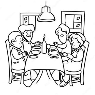 Glædelig Shabbos Middagsbord Malebog | Shabbat malebog