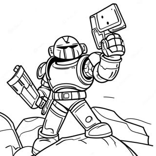 Warhammer 40K farvelægningsside | Warhammer 40K malebog
