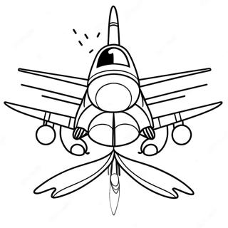 F18 jagerfly farvelægningsside | F18 Jagerfly malebog