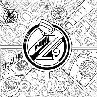 NHL Logo Farvelægningsside | NHL malebog
