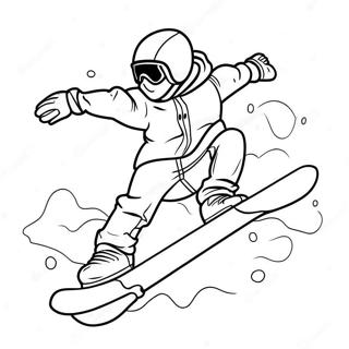 Snowboarding Farvelægningsside | Snowboarding malebog