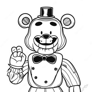 Skræmmende Dukke FNAF Malebog | Puppet FNAF malebog