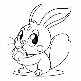 Sød Scorbunny Leger med en Bold Malebog | Scorbunny malebog