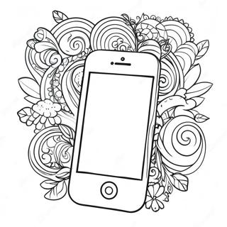 iPhone farvelægningsside | iPhone malebog