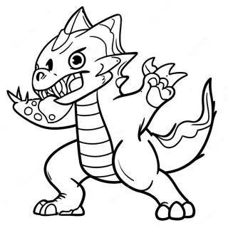 Fierce Monster Hunter i Aktion Malebog | Monster Jæger malebog