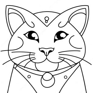Meowscles farvelægningsside | Miaucles malebog
