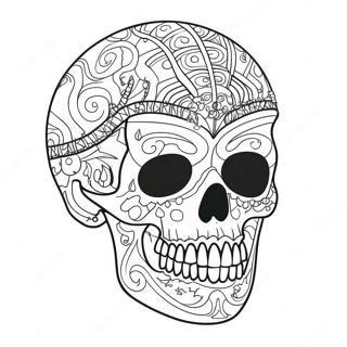 Punk Goth Hovedskalle Malebog | Punk Goth malebog