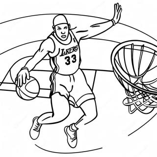 Lakers Spiller Dunker Malebog | Lakers malebog