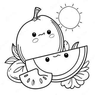 Solrig og Melon Malebog | Solrig og Melon malebog