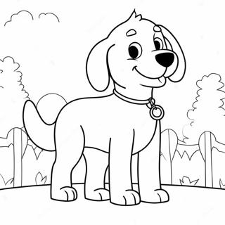 Clifford den store røde hund farvelægningsside | Clifford malebog
