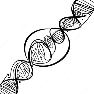 Farverig DNA Helix Malebog | DNA malebog