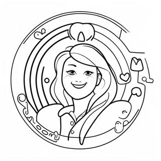 iCarly logo farvelægningsside | iCarly malebog