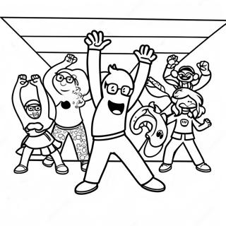GoNoodle Dansefest Malebog | GoNoodle malebog