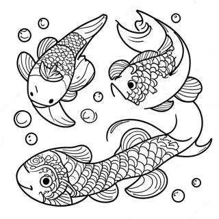 Koi Fisk Malebøger