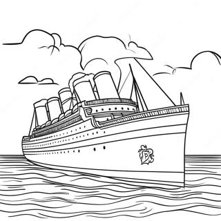 Britannic skib farvelægningsside | Britannic malebog
