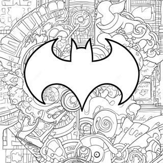 Klassisk Batman Logo Malebog | Batman Logo malebog