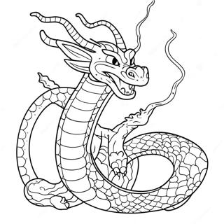 Shenron drage farvelægningsside | Shenron malebog