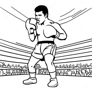 Muhammad Ali i Ringen Farvelægningsside | Muhammad Ali malebog