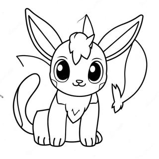 Glaceon Farvelægningsside | Glaceon malebog