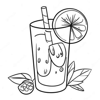 Forfriskende Lemonade Glas Malebog | Limonade malebog