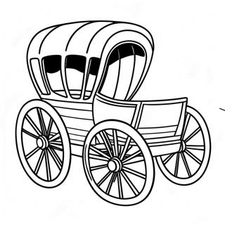 Oregon Trail vogn farvelægningsside | Oregon Sti malebog